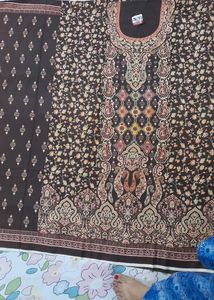 Sold Now. Pashmina Woollen Suit Coffee Brown Color