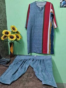 Vintage Color Block Tunic