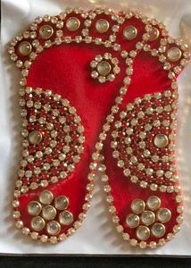 Handmade Lakshmi Feet Idol
