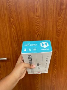 Clear Vinyl Gloves - XL (100 Count, Powder-Free)