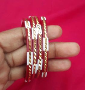 Red & Gold Bangle Set