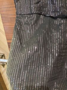 Elegant Sequin Wrap Dress