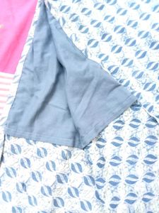 Grey Patterned Kurti XXL