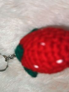 Cute Strawberry Keychain