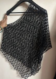 Stylish Black Net Top