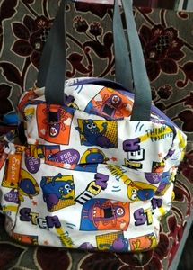 Lunch Bag Monster Print