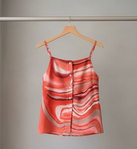 Patterned Sleeveless Top