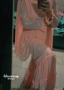Baby Pink 🩷 Sharara Set With Dupatta