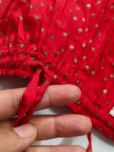 Red Ethnic Girls Clothing Set