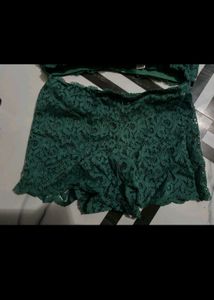 Green Lace Lingerie Set