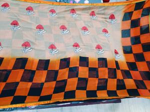 Elegant Floral Saree