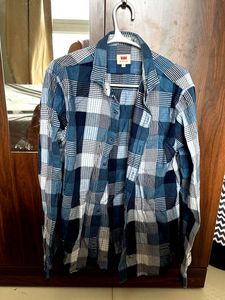 Levi's Blue Checked Shirt