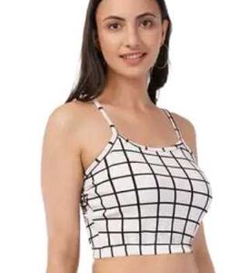 Plaid Sexy Crop Top For Women