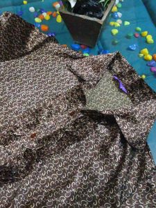 Patterned  Shirt Brown Top