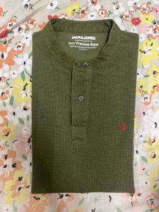 Jack Jones Olive Green T-Shirt
