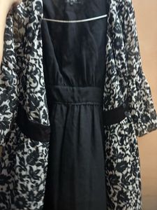 Black And White Frock Top