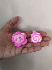 Set of Animal Clay Magnets (4 Pcs)