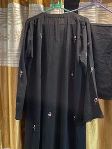 Beautiful Aesthetic Cey Crush Fabric Abaya