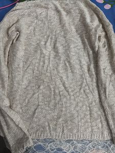 Lace Trim Knit Sweater