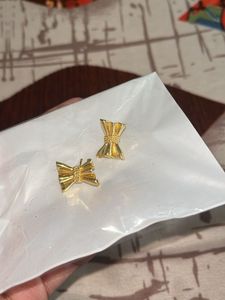 Gold Bow Earrings