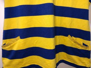 Striped T-Shirt With Double Pockets