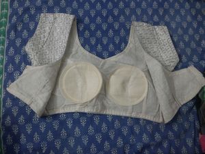 Silver Zari Padded Blouse
