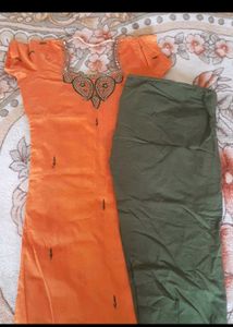 Neck Embroidery Suit Set