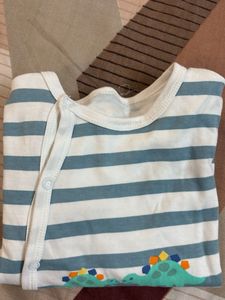 Striped &#39;Little Brother&#39; Onesie