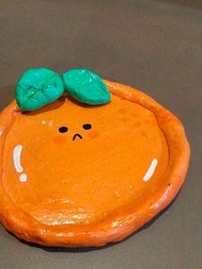 Cute Orange Trinket Dish
