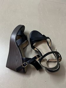 Black Platform Wedges