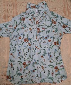 Floral Print Button Down Shirt