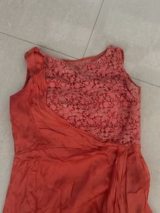 Coral Sleeveless Maxi Dress