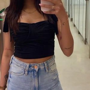 stylecast Shoulder strapped fitted top