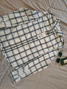 KAZOLE Men&#39;s Checked Casual Shirt – Large