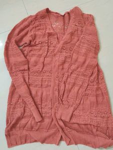 Crochet Long Hip Cover Shrug