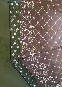 Beautiful Foldable Brown Umbrella
