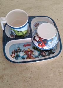 Set Of Two Cute Dinnerware For Kids...Like New..