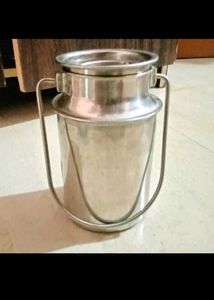 A  Steel Milk Can Or Container