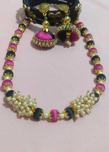 Combo Silk Thread Necklace Set 🥰