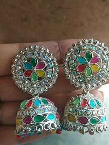 Colorful Jhumka Earrings