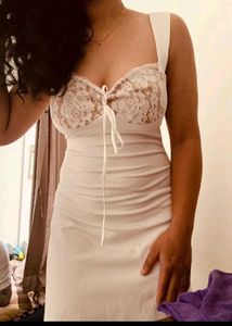 Single Strp White Dress