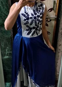 Stylish Blue &amp; Silver Dress