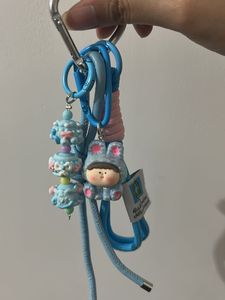 Blue Lanyard Keychain 💙