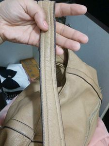 Tan Leather Hobo Bag