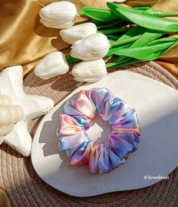 Pastel Tie-Dye Scrunchie