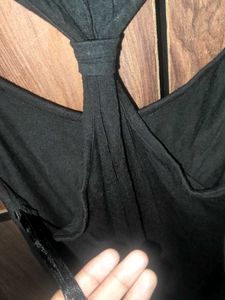black cutout top