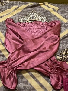Crop Top, Rose Colour ,Party Wear