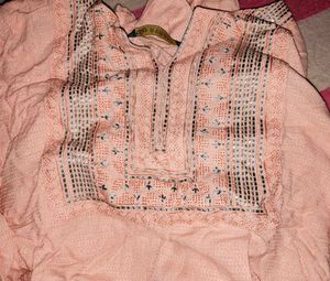 Peach Avaasa Straight Kurta