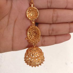 Gold Jhumka Earrings