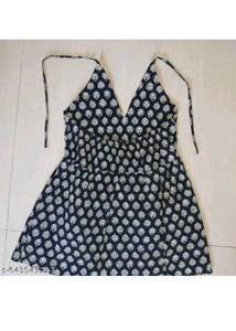 Stylish Halter Neck Mini Dress